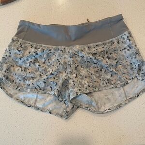 lululemon athletica Gray Patterned Athletic Shorts
